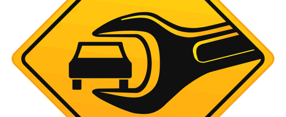 Icon Sign Yellow Wrench